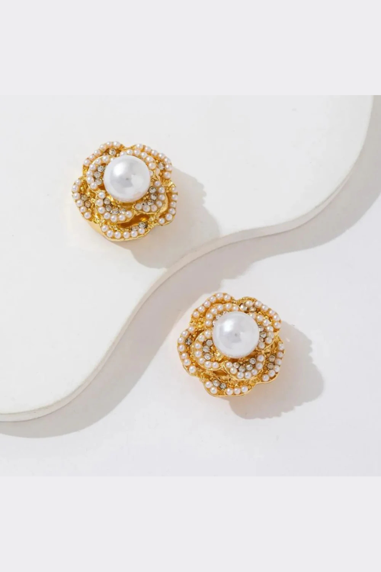 Rosette Pearl | Button Covers
