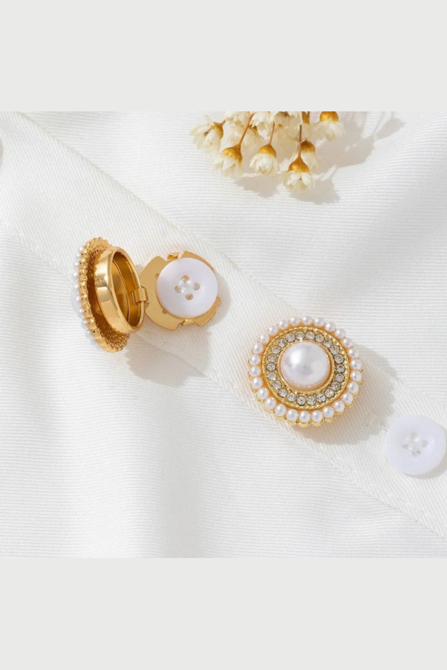 Classic Pearl Aura | Button Covers