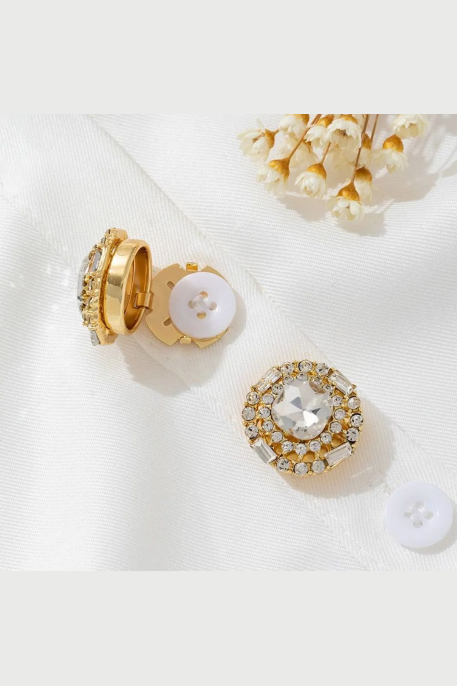 Solitaire Halo | Button Covers