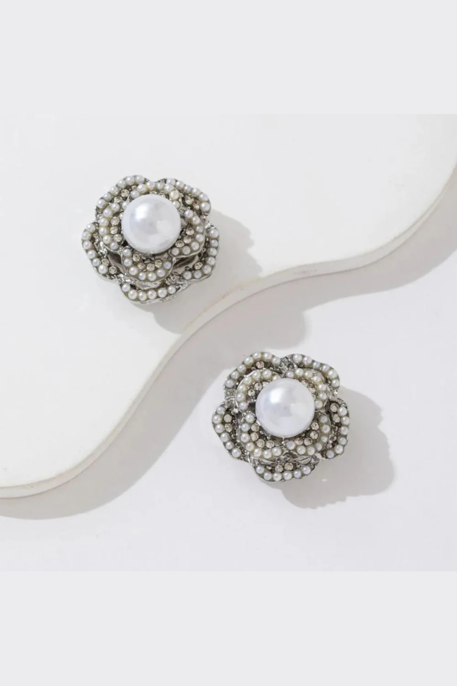 Rosette Pearl | Button Covers