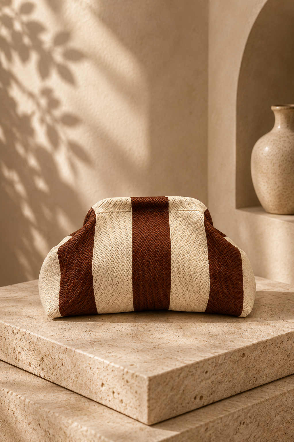 Riviera Stripe Clutch