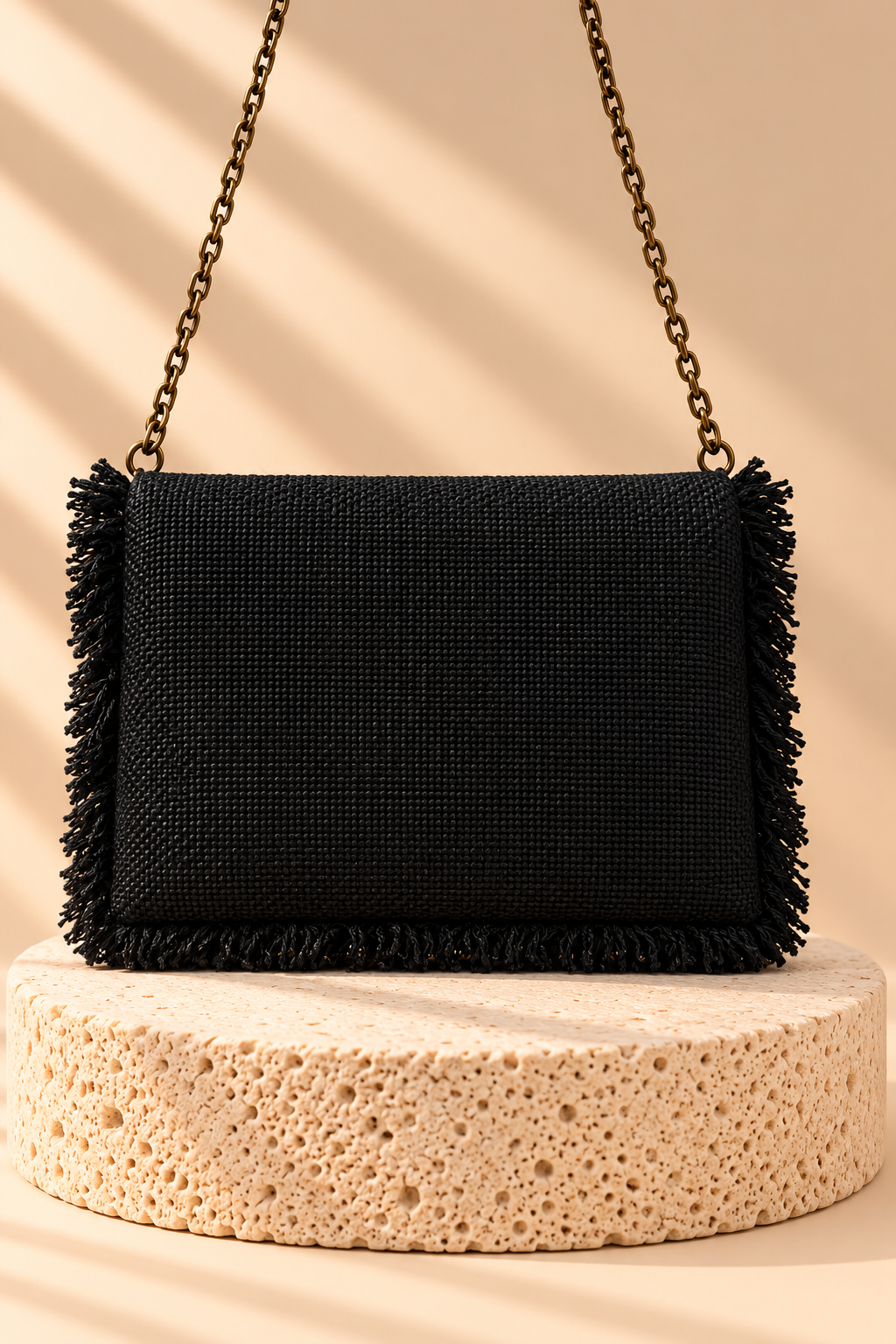 Amara Embellished Fringe Bag