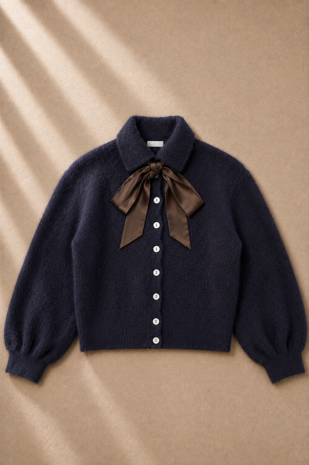Amélie Bow Cardigan – Navy