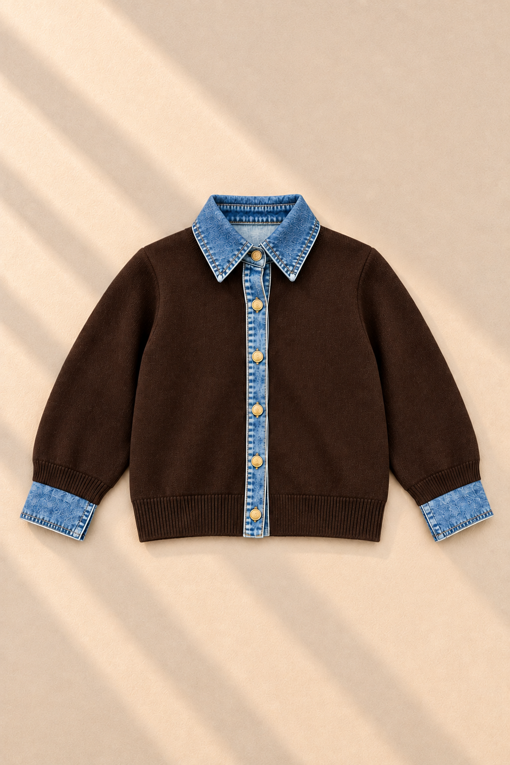 Jessie Denim Cardigan – Chocolate