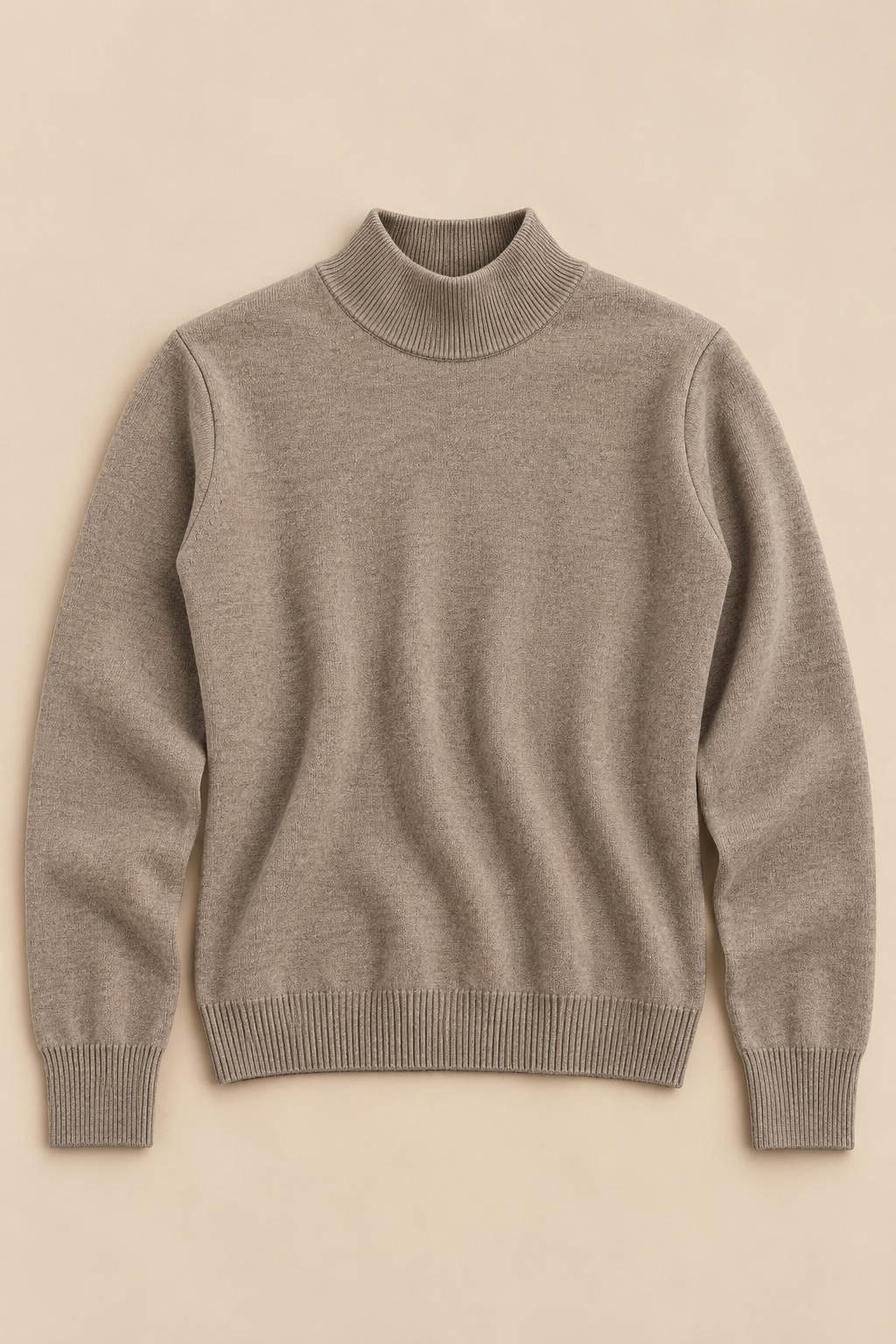 Aveline Turtle Neck Jumper – Taupe