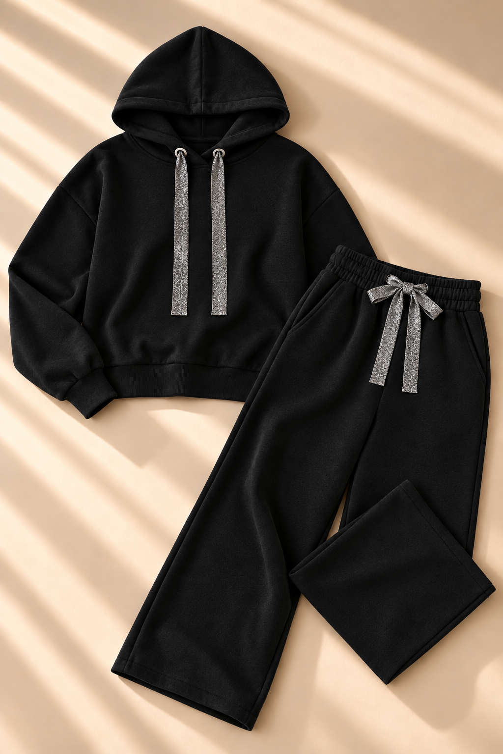 Cavelle Hoodie Co-ord – Black