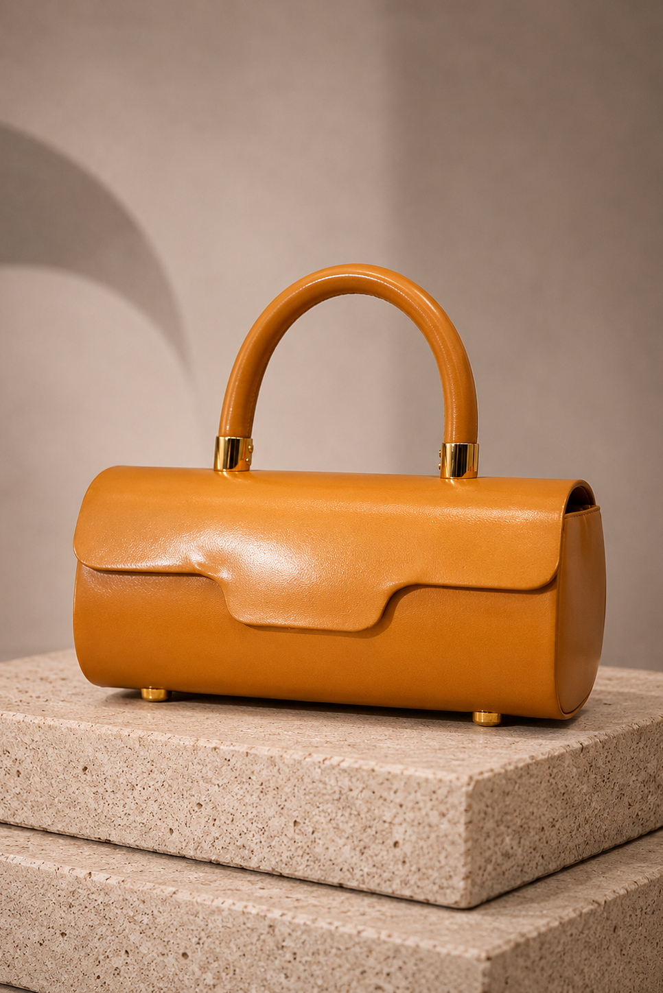 Elara Mini Top Handle - Caramel