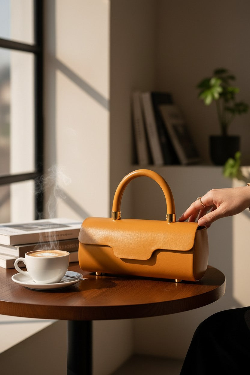 Elara Mini Top Handle - Caramel