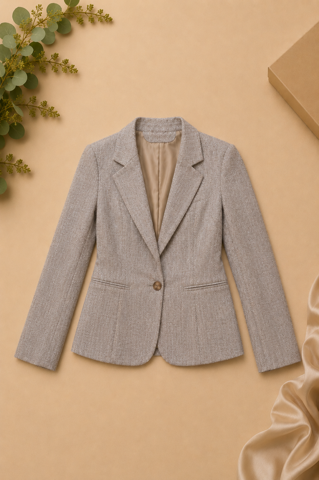 Elegant Taupe Blazer