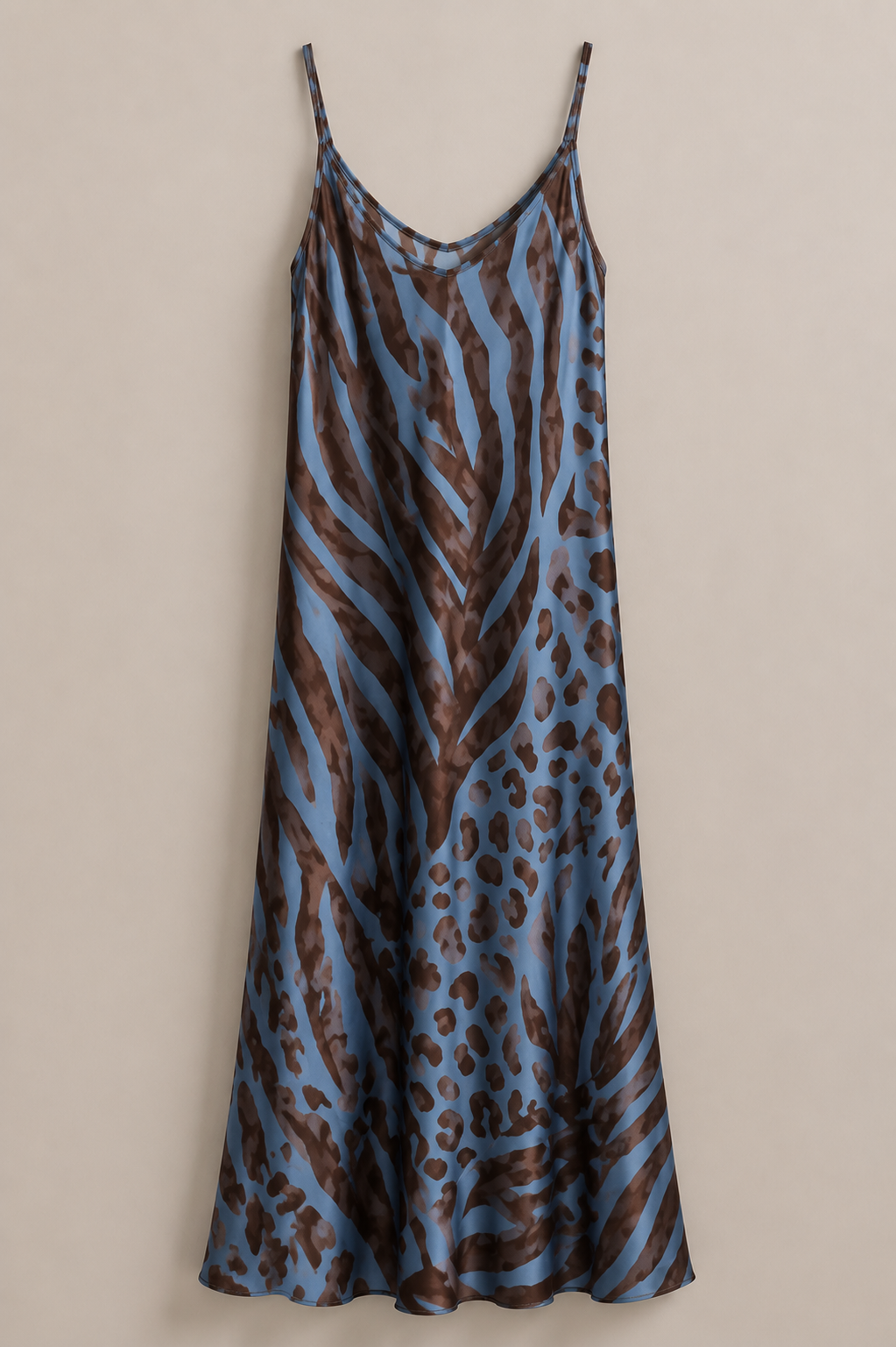 Savanna Muse Slip Dress - Azure Sky