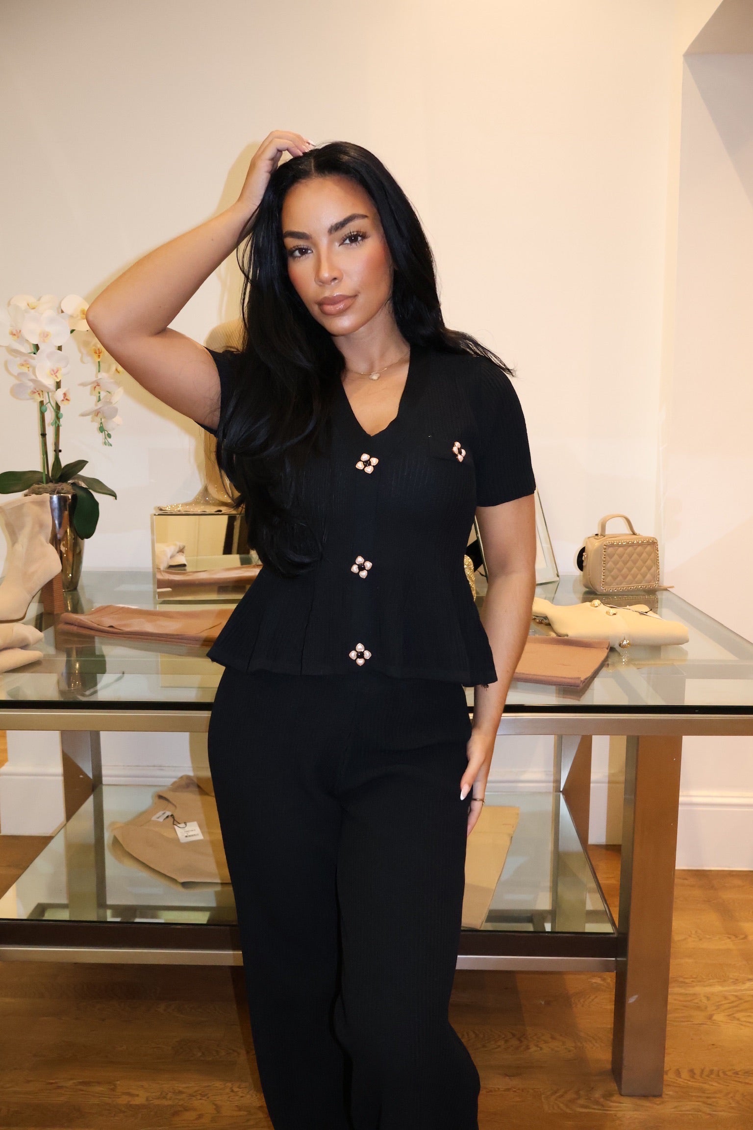 Peplum Knit Co-Ord
