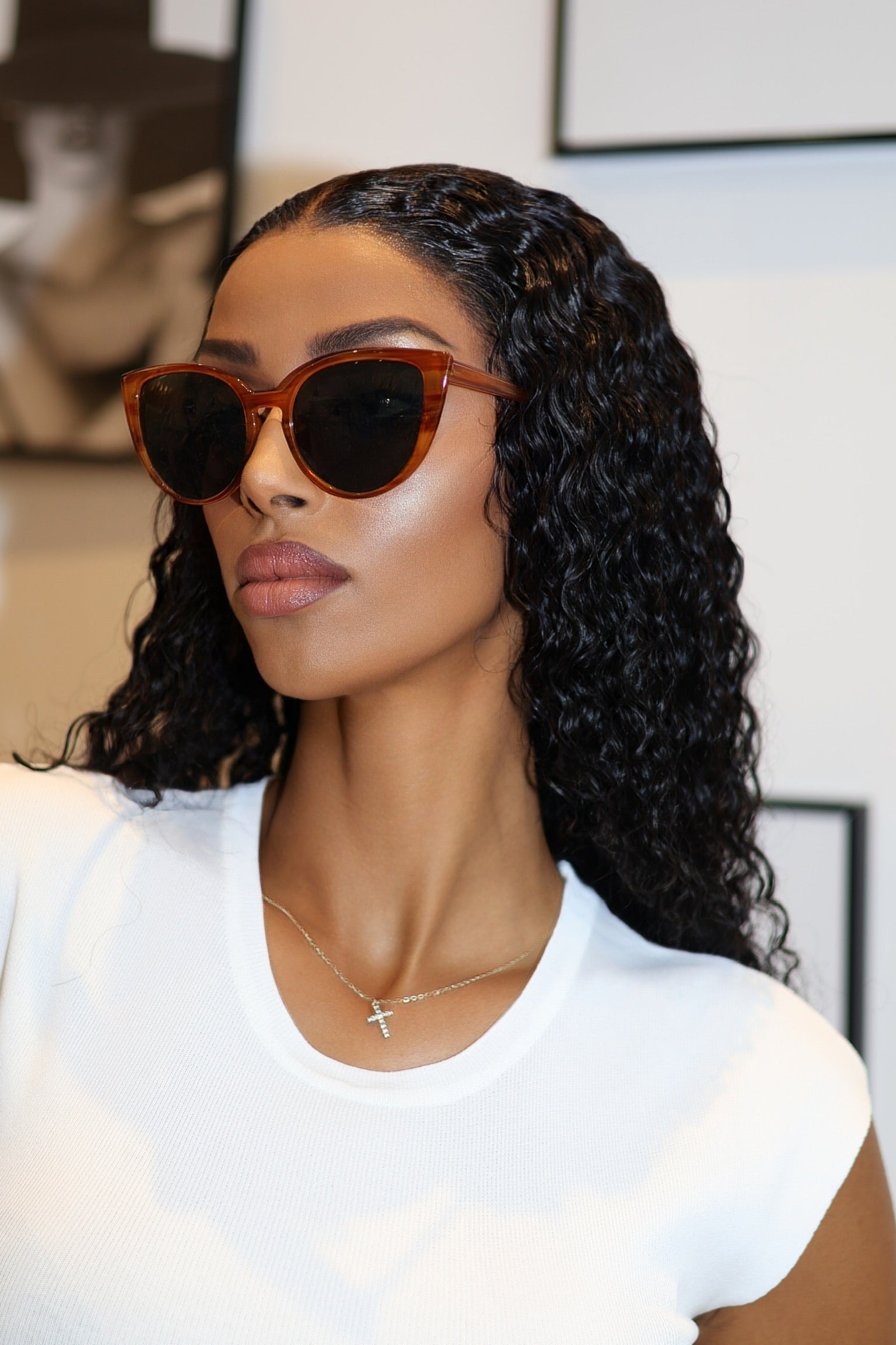 Amber Noir Sunglasses