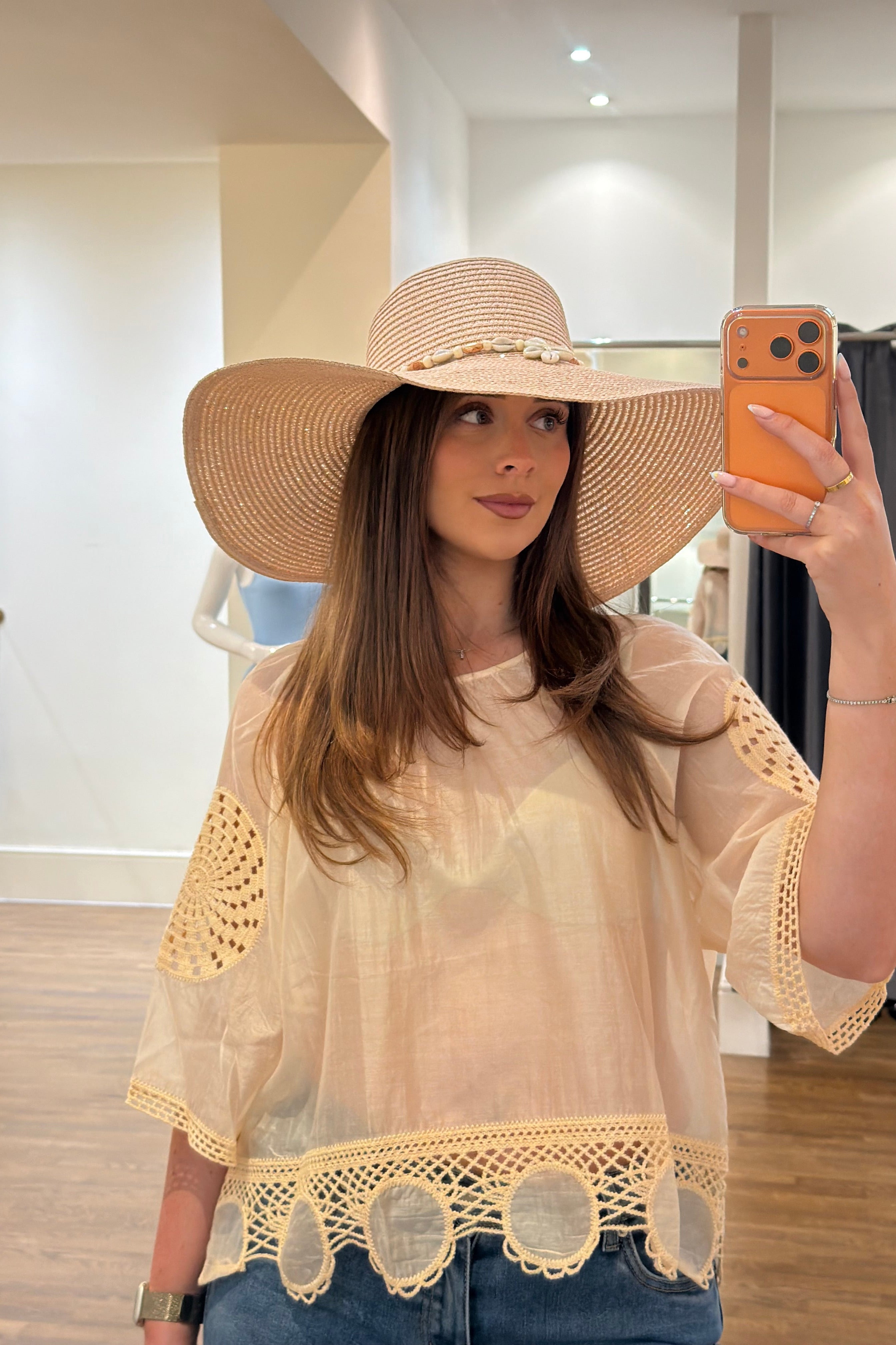 Amalfi Shell Sun Hat