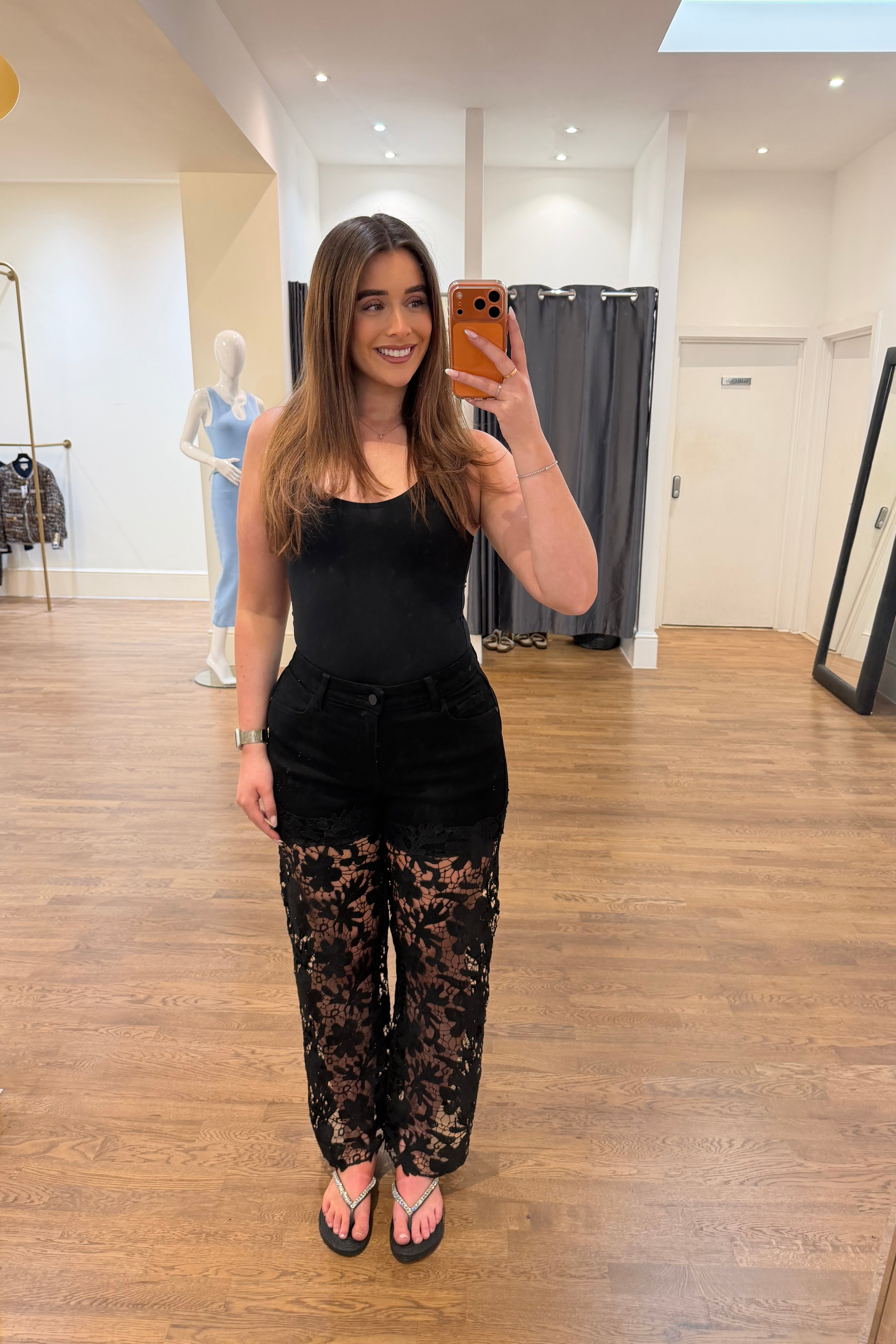 Noir Lace Statement Trousers