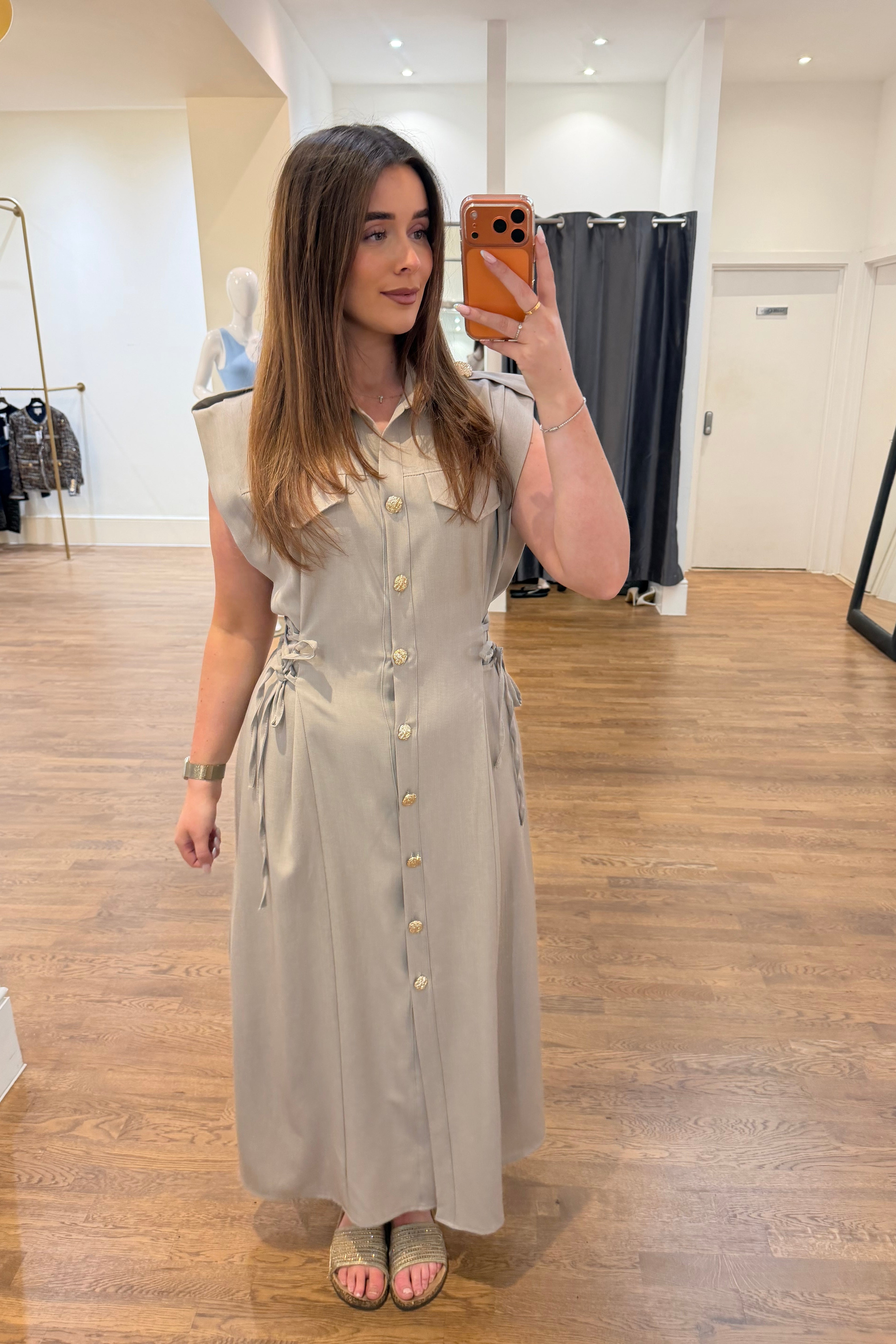 Stone Luxe Maxi Dress