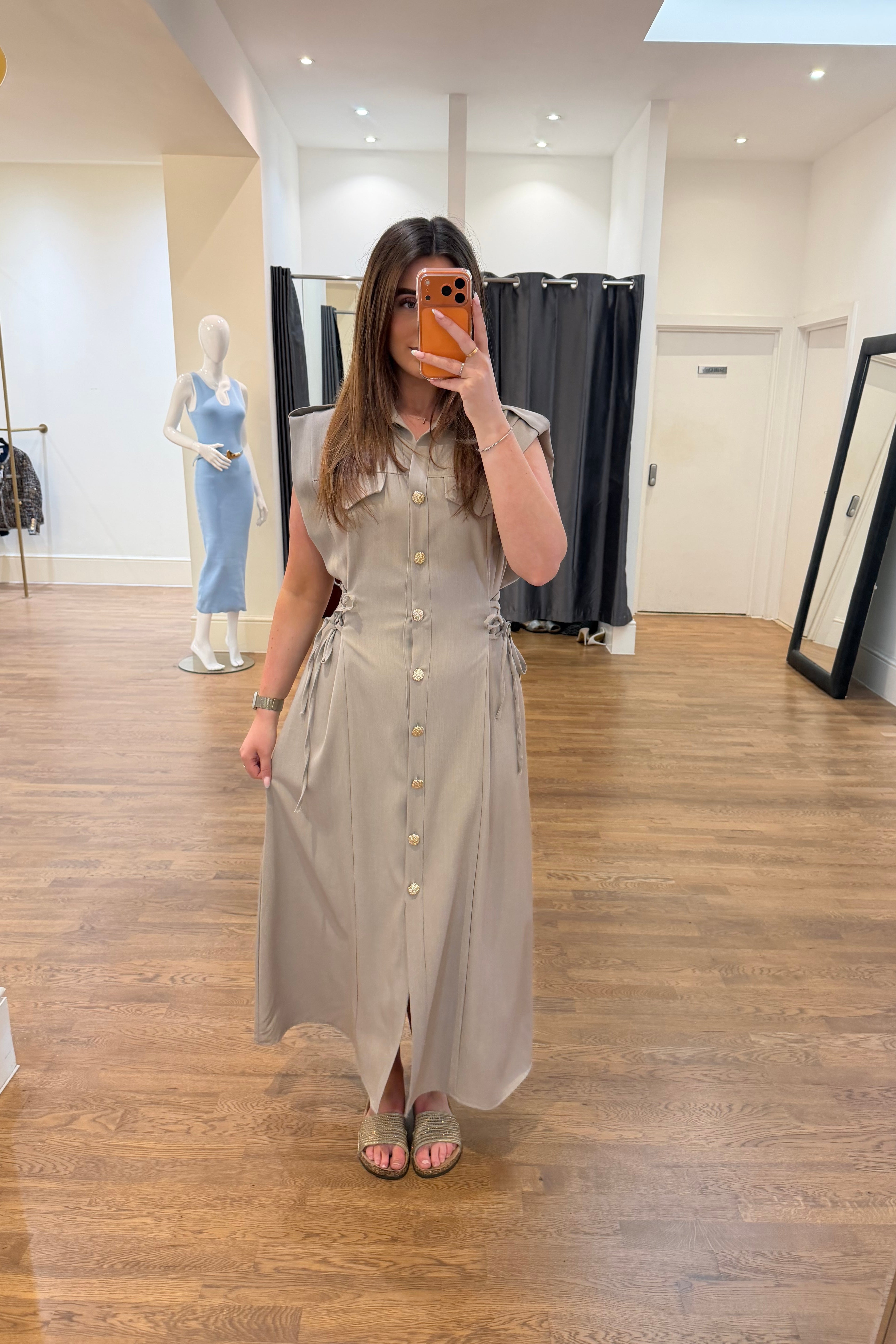 Stone Luxe Maxi Dress