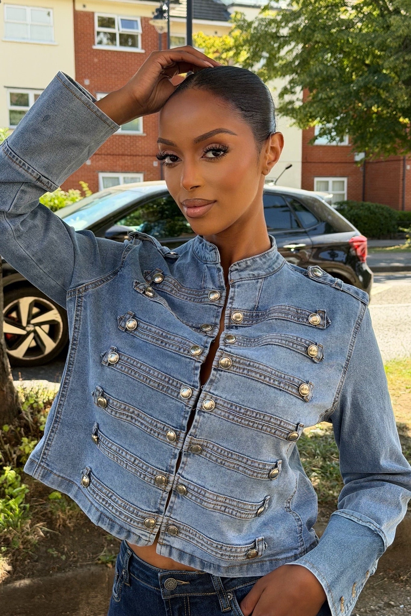 Regent Military Jacket - Denim