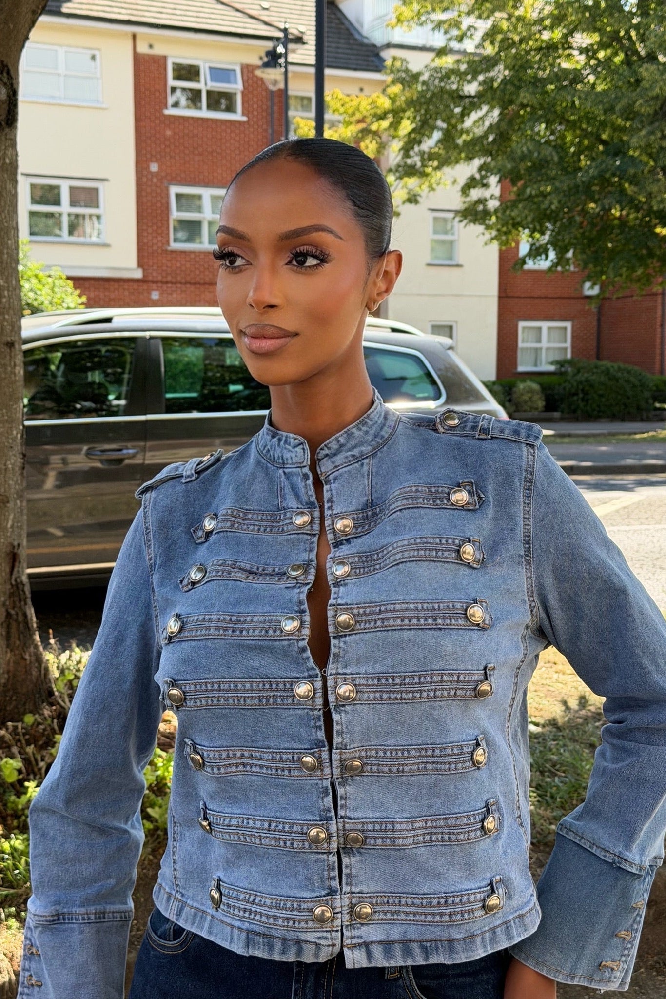 Regent Military Jacket - Denim