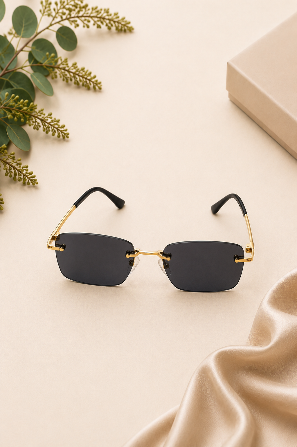 Luxe Sunglasses Black Gold