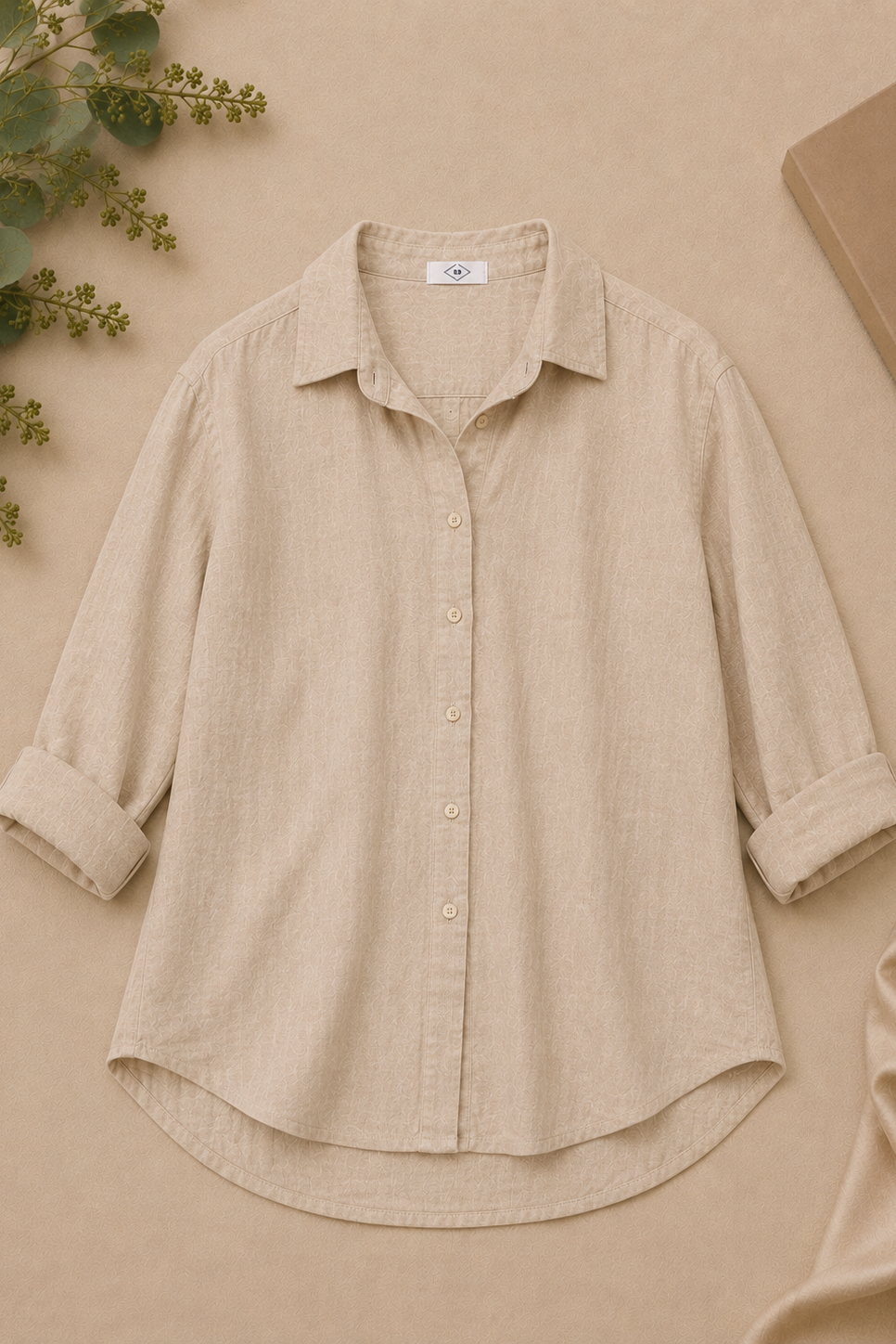 Marlow Linen Shirt - Beige