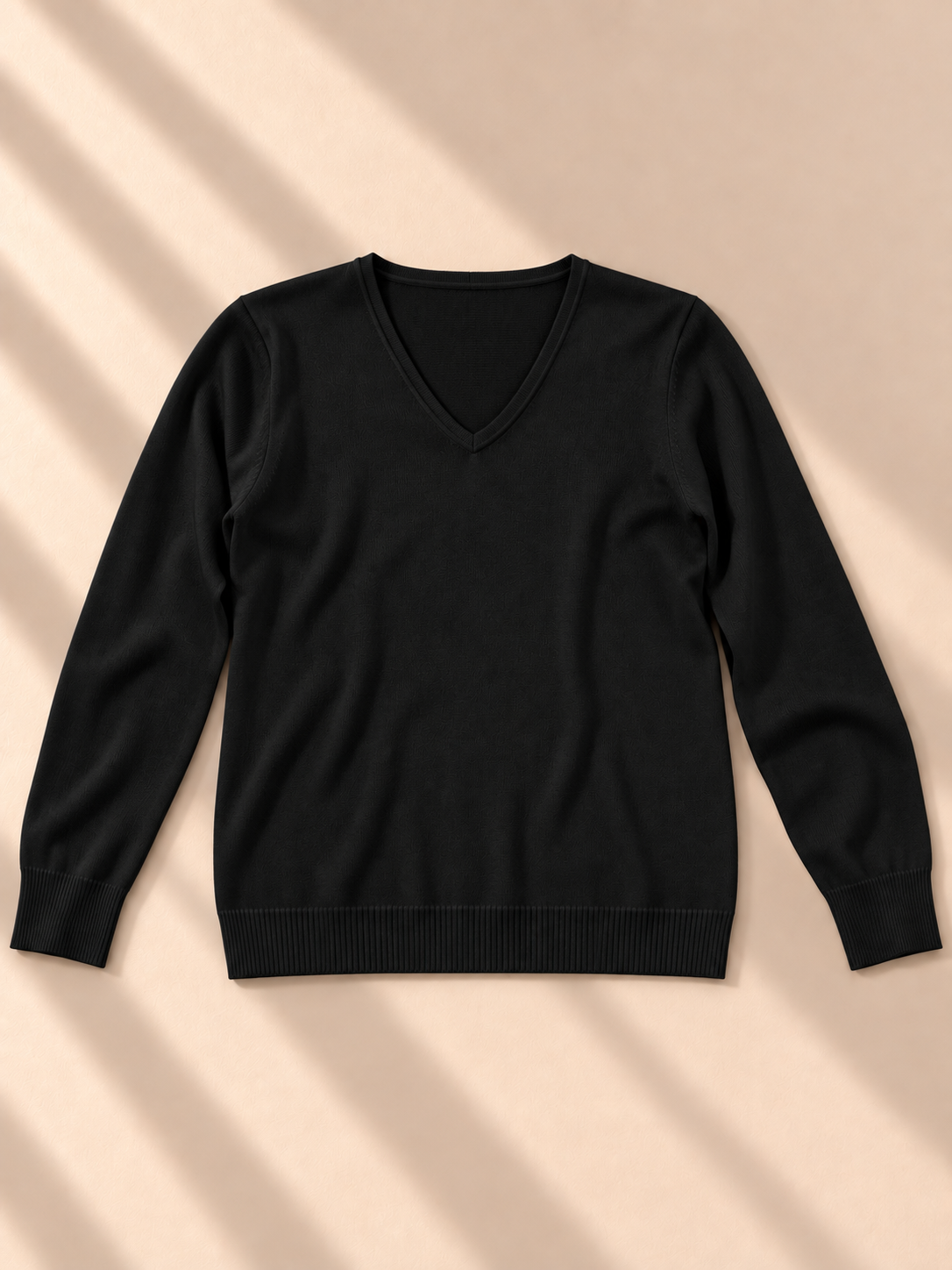 Mirelle V-Neck Knit – Black