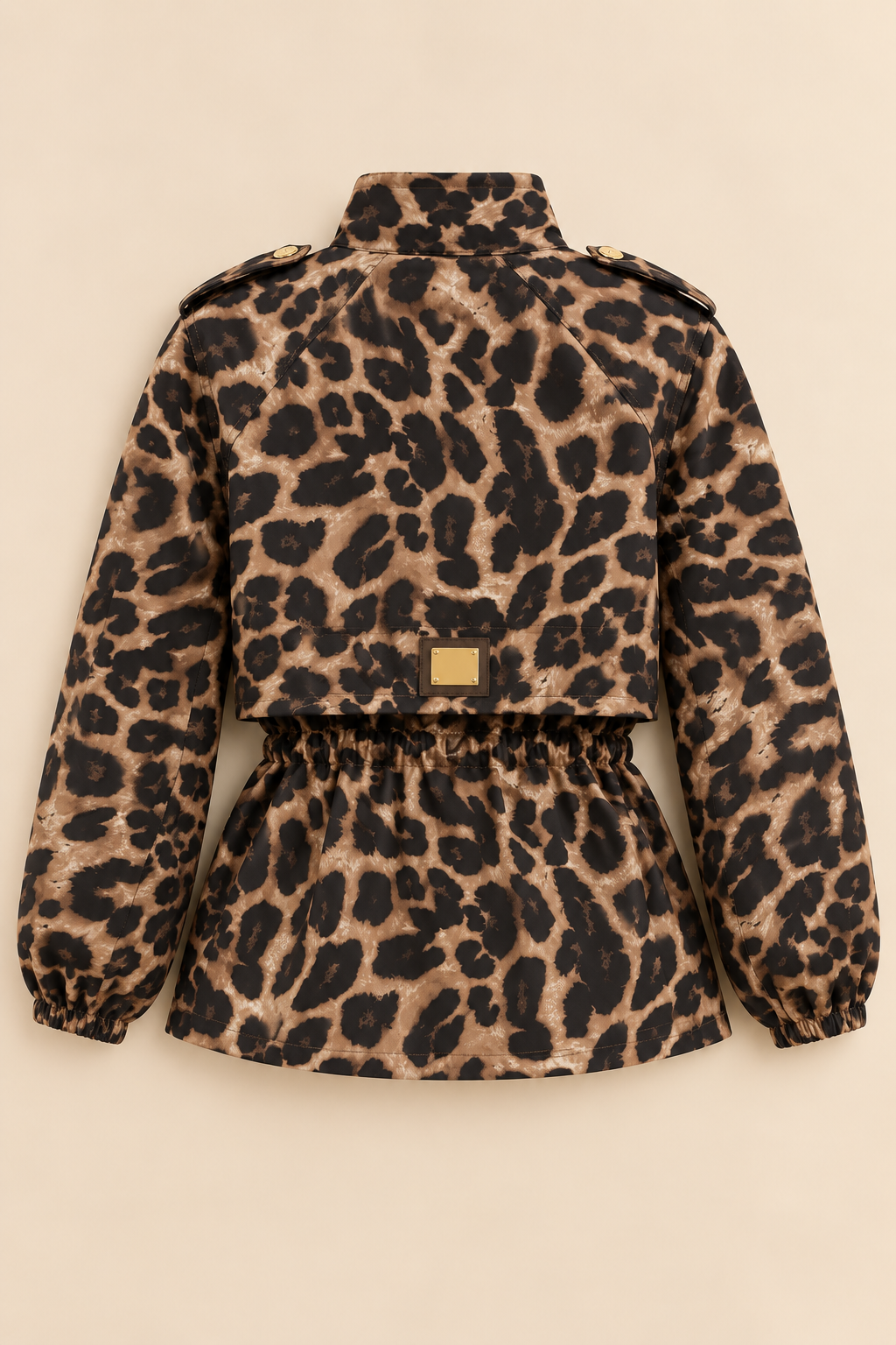 Nola Leopard Print Jacket – Brown
