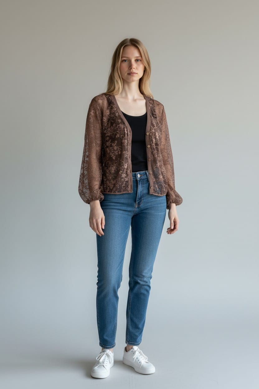 Amara Sheer Lace Top