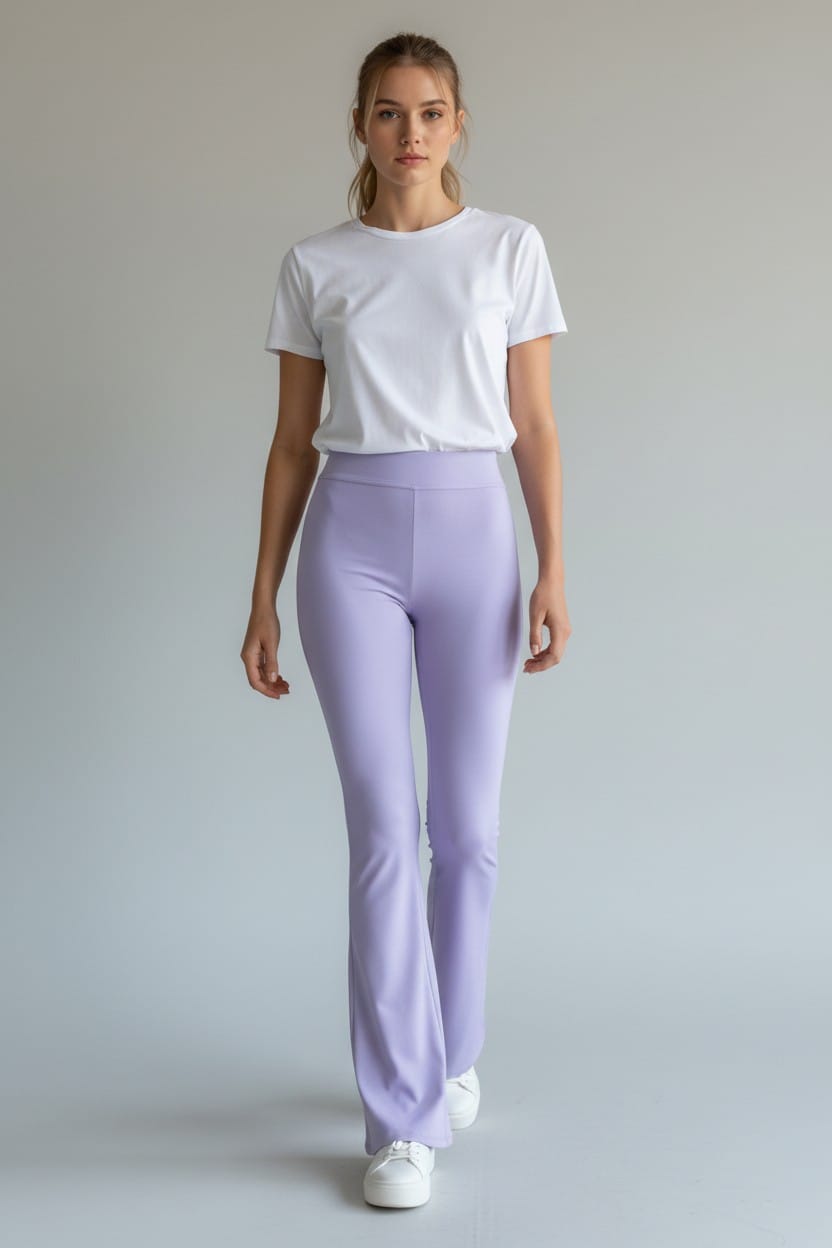 Luna Flare Pants - Lilac