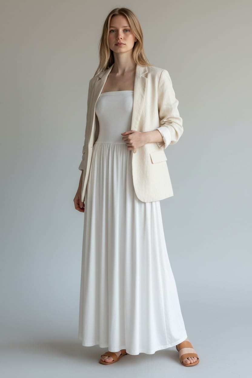 Étoile Maxi Dress - White