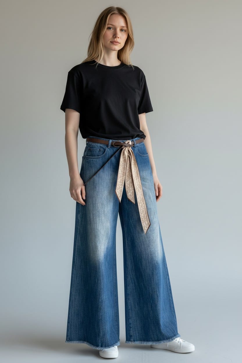 Isla Relaxed Denim Jeans – Vintage Blue