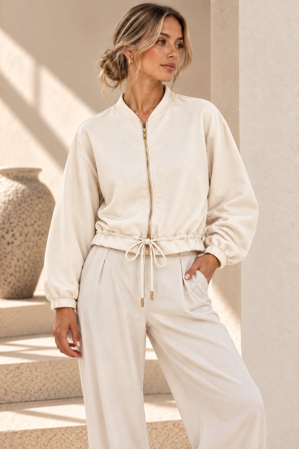 Sloane Bomber – Cream