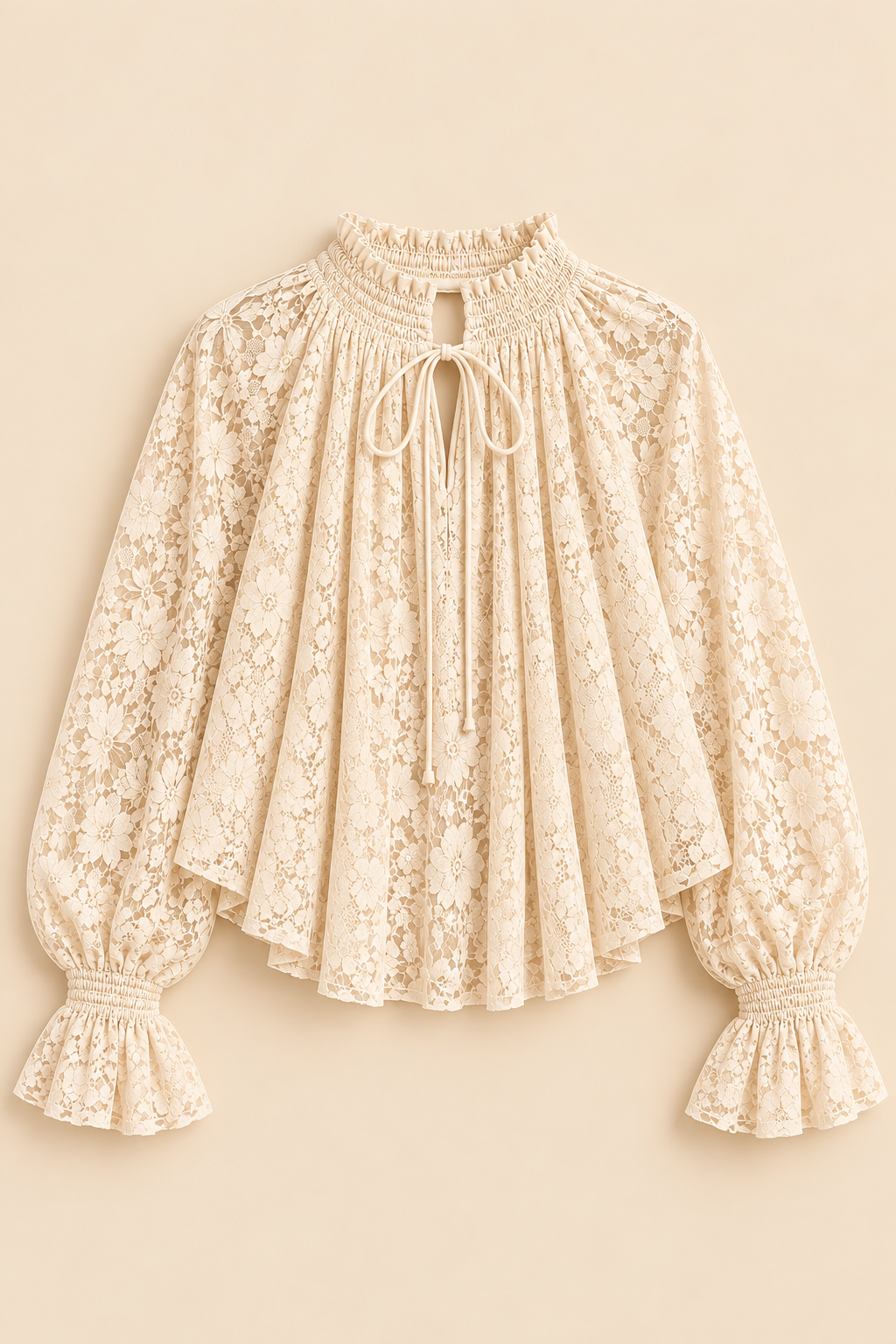 Tilly Lace Blouse – Cream