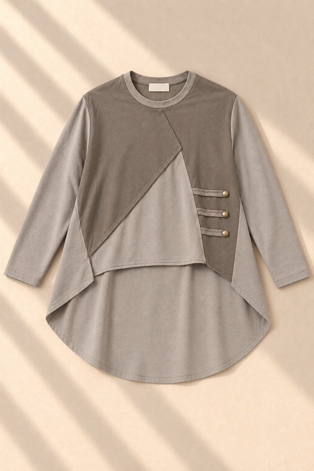 Vesper Asymmetric Top – Taupe