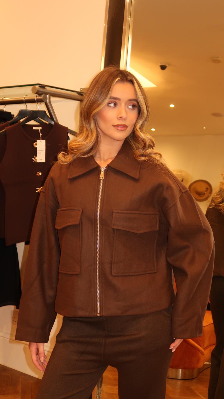 Hollis Wool Blend Zip Jacket