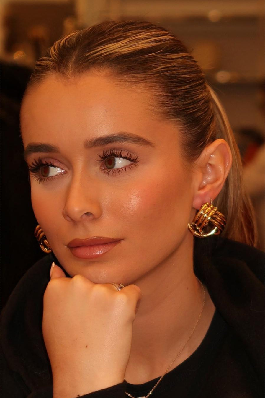 Thea Twine Gold Earrings