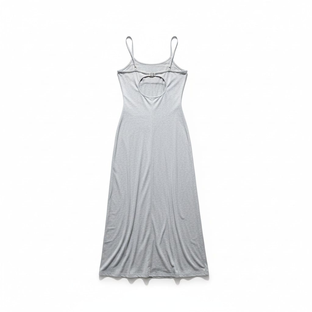 BareFlow Maxi Dress – Heather Grey