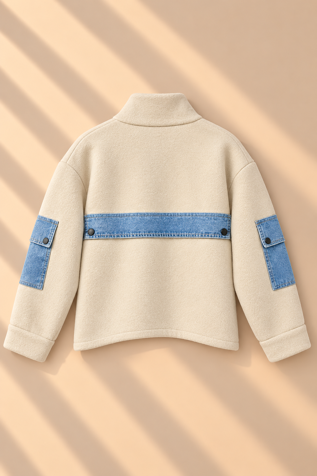 Bexley Denim Trim Jacket – Cream