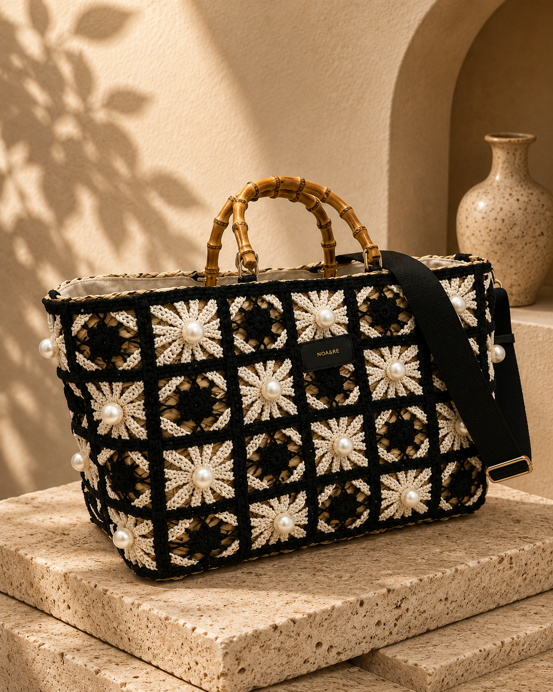Crochet Pearl Tote