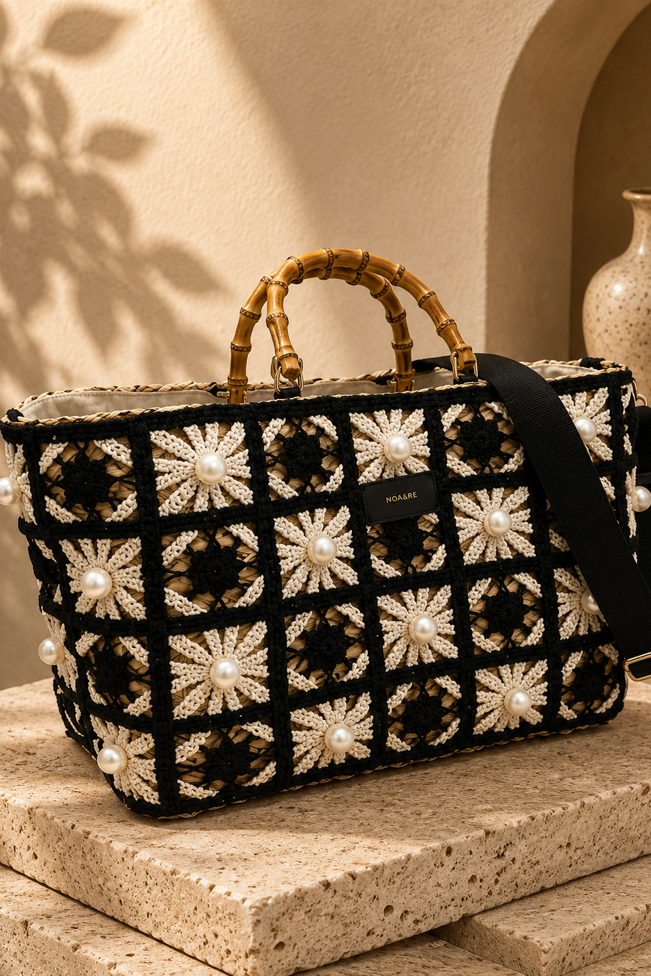 Crochet Pearl Tote