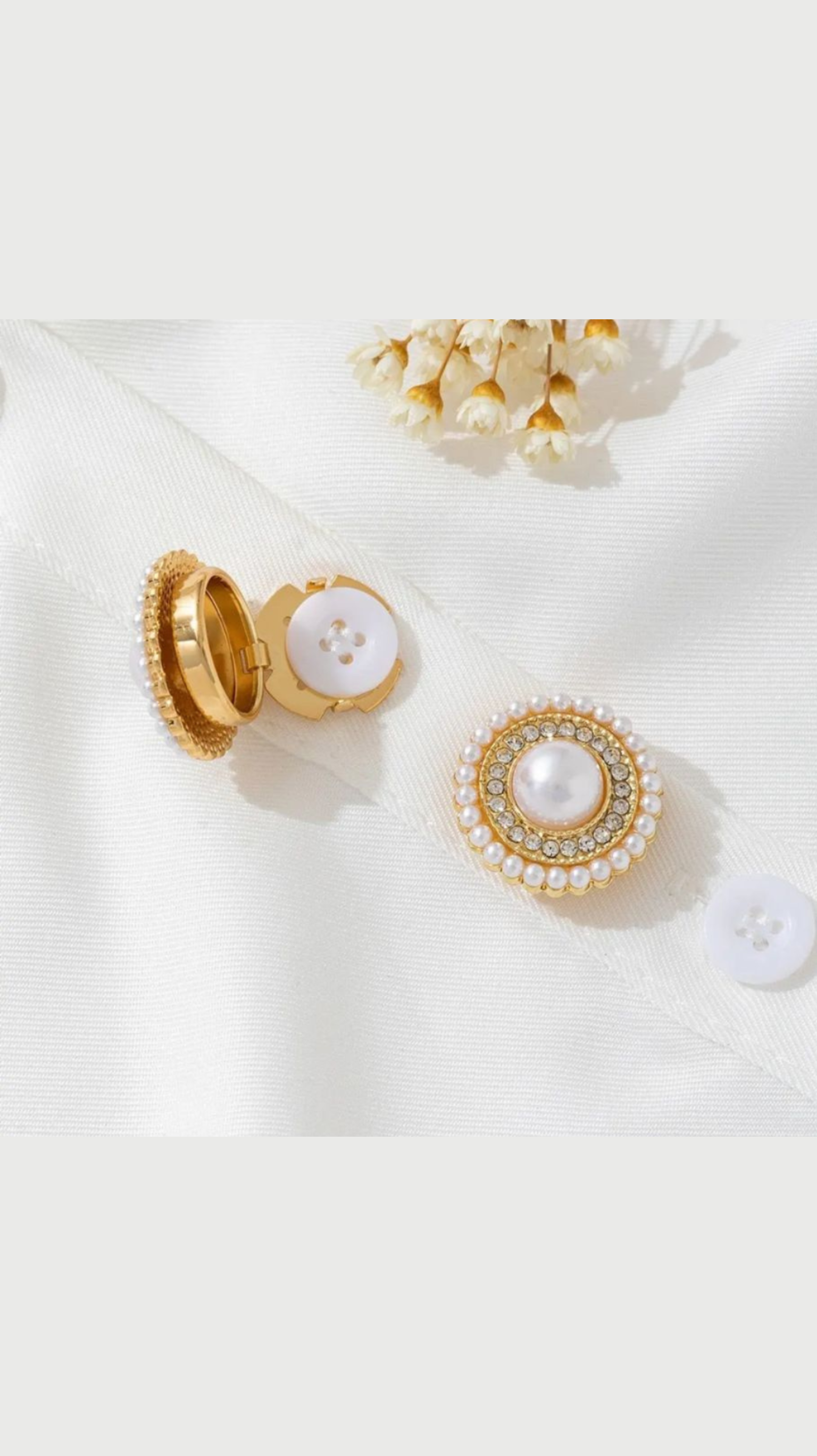 Classic Pearl Aura | Button Covers