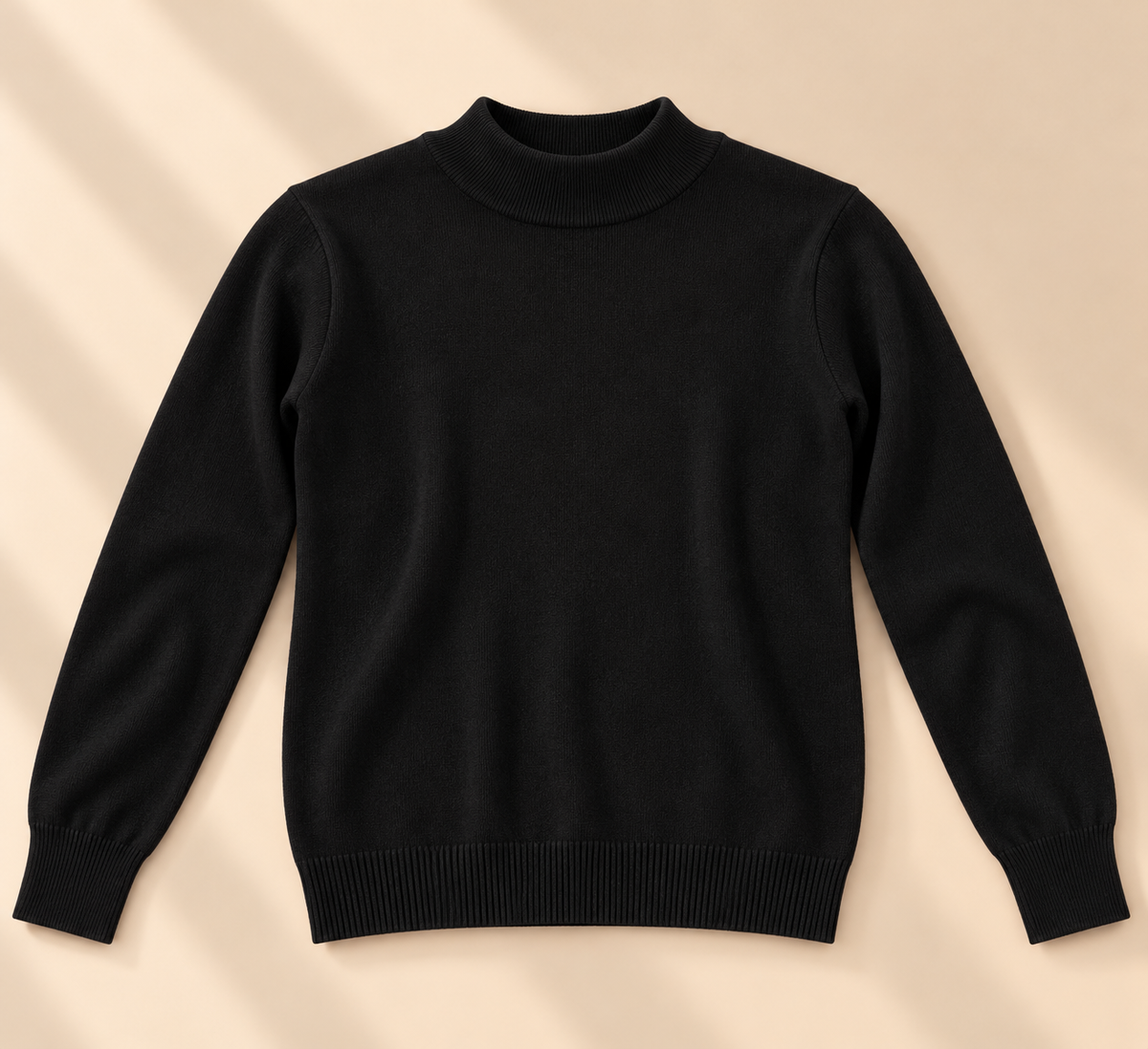 Aveline Turtle Neck Jumper – Black