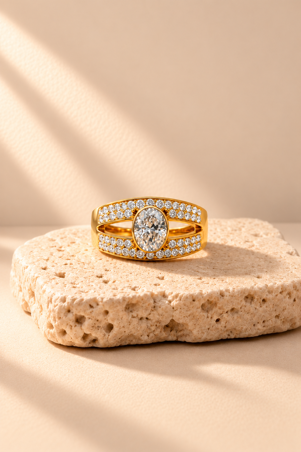 Aveline Oval Crystal Ring