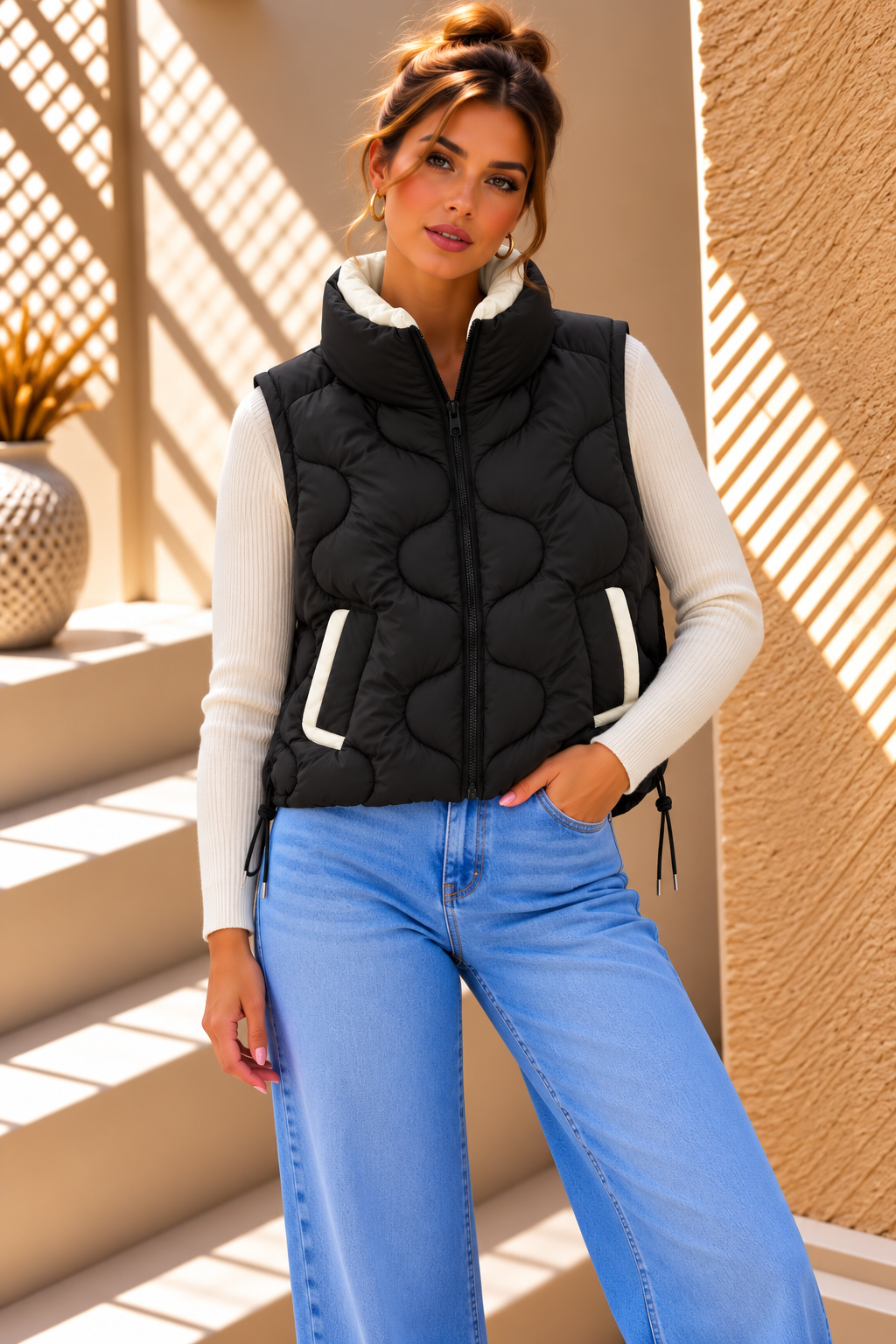 Bexley Quilted Gilet – Black