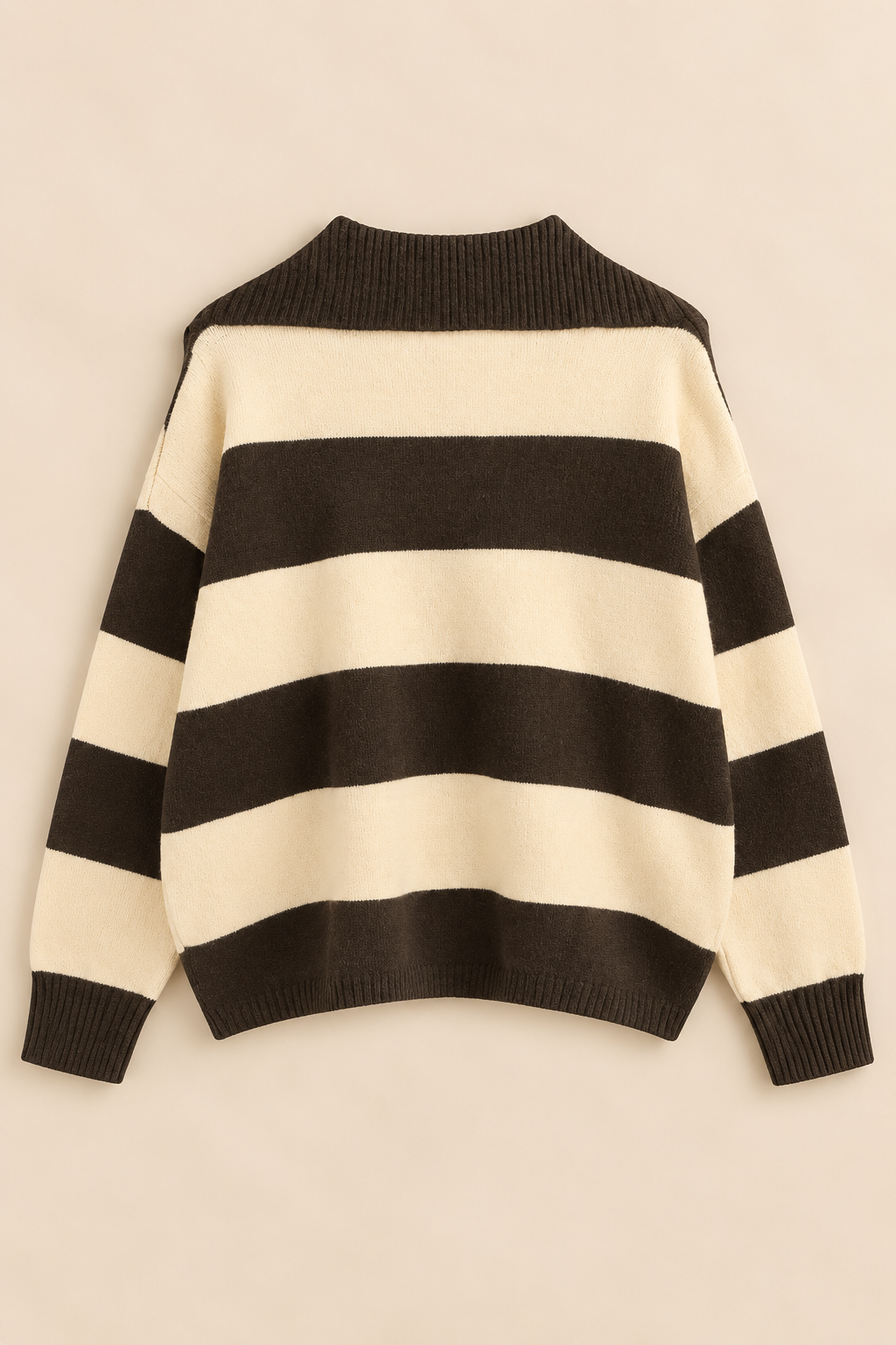 Blythe Stripe Knit – Brown/Yellow
