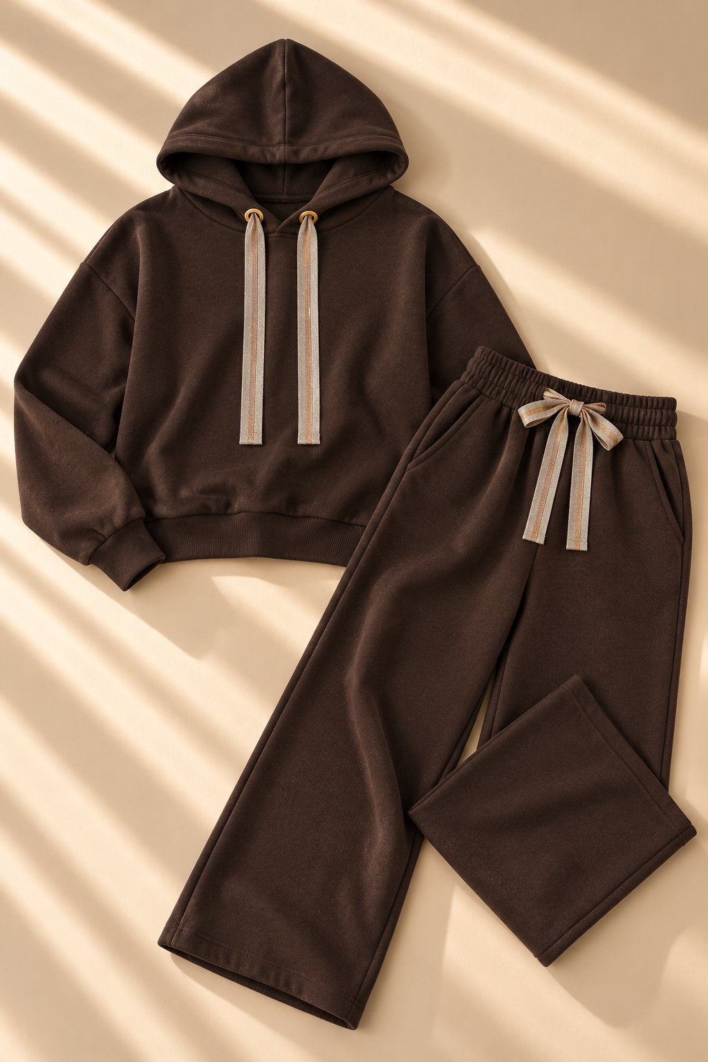 Cavelle Hoodie Co-ord – Brown