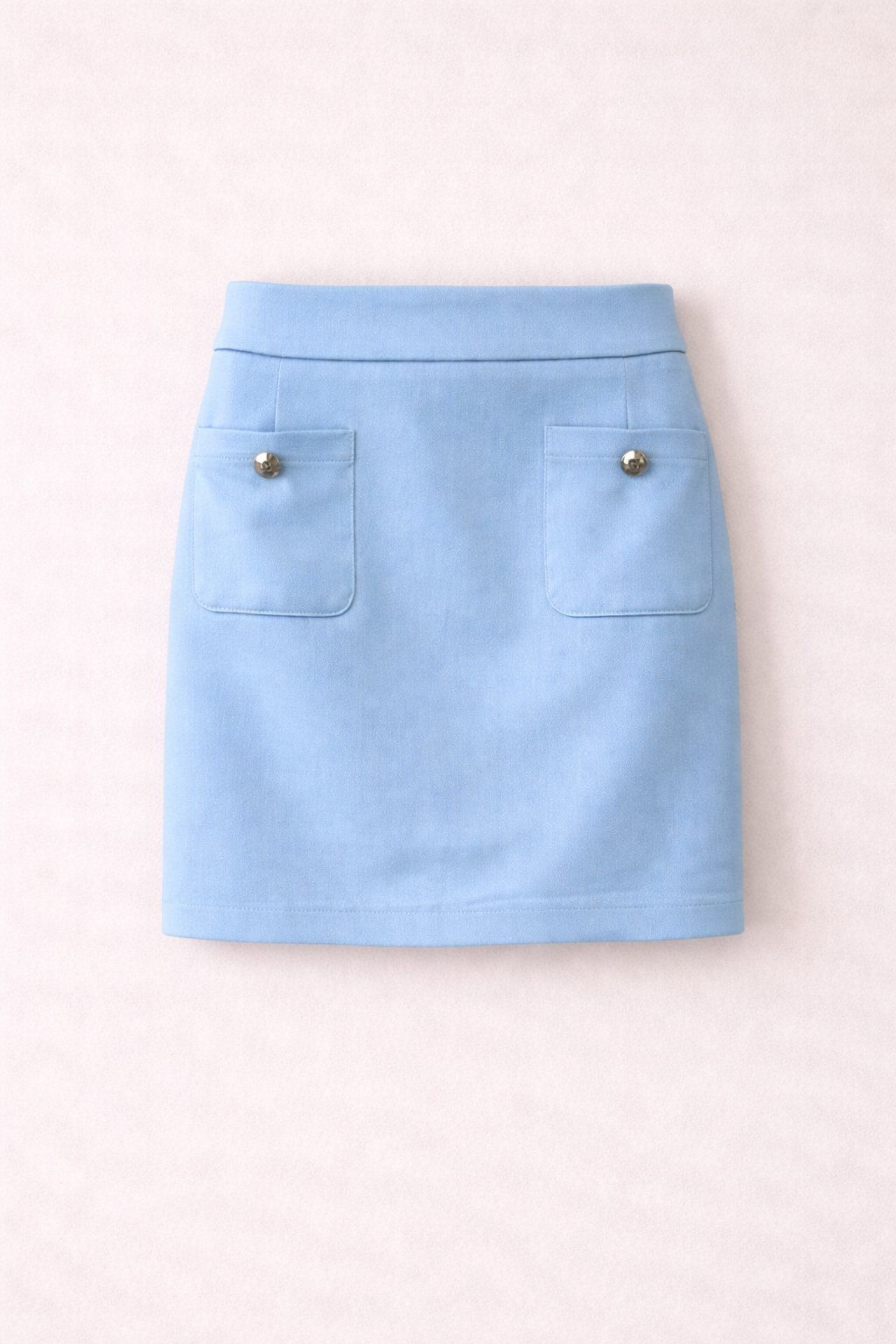 Azure Mini Skirt - Baby Blue