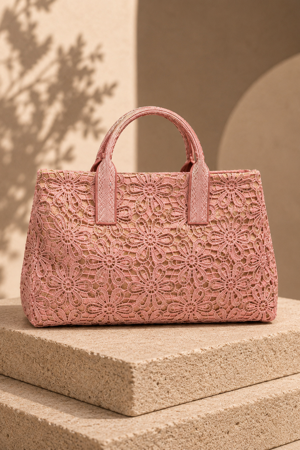 Celeste Fleur Top Handle - Blush Pink