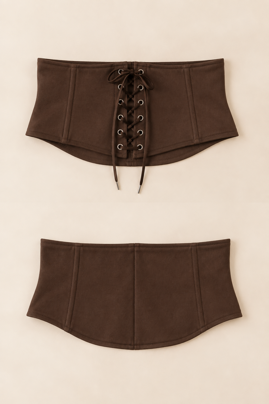 Cleo Corset Mini Dress – Brown