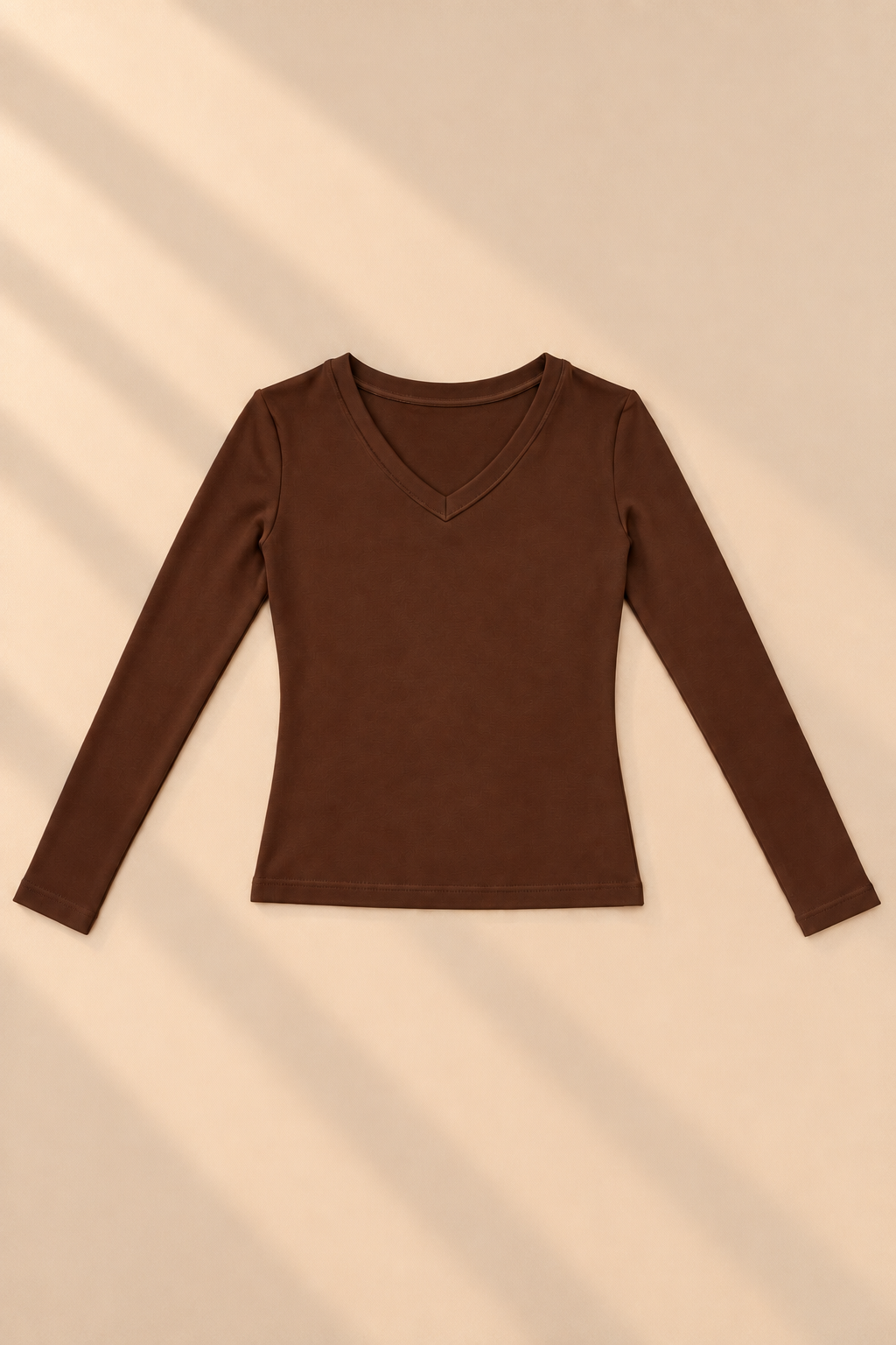 Edit V-Neck Top – Chocolate