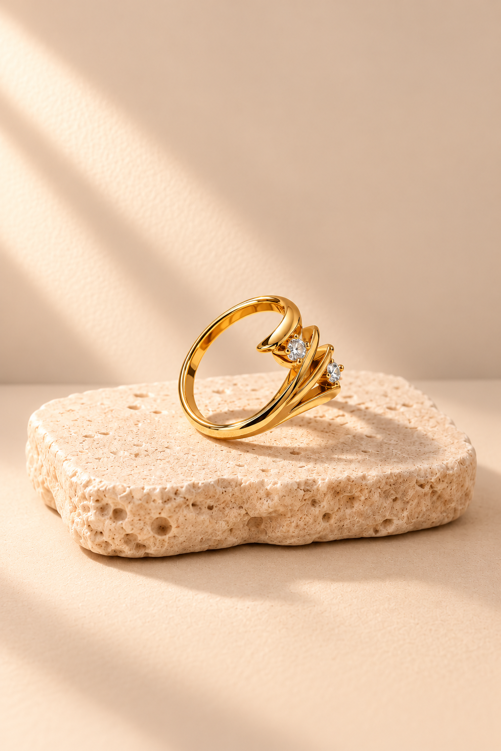 Elodie Crystal Twist Ring